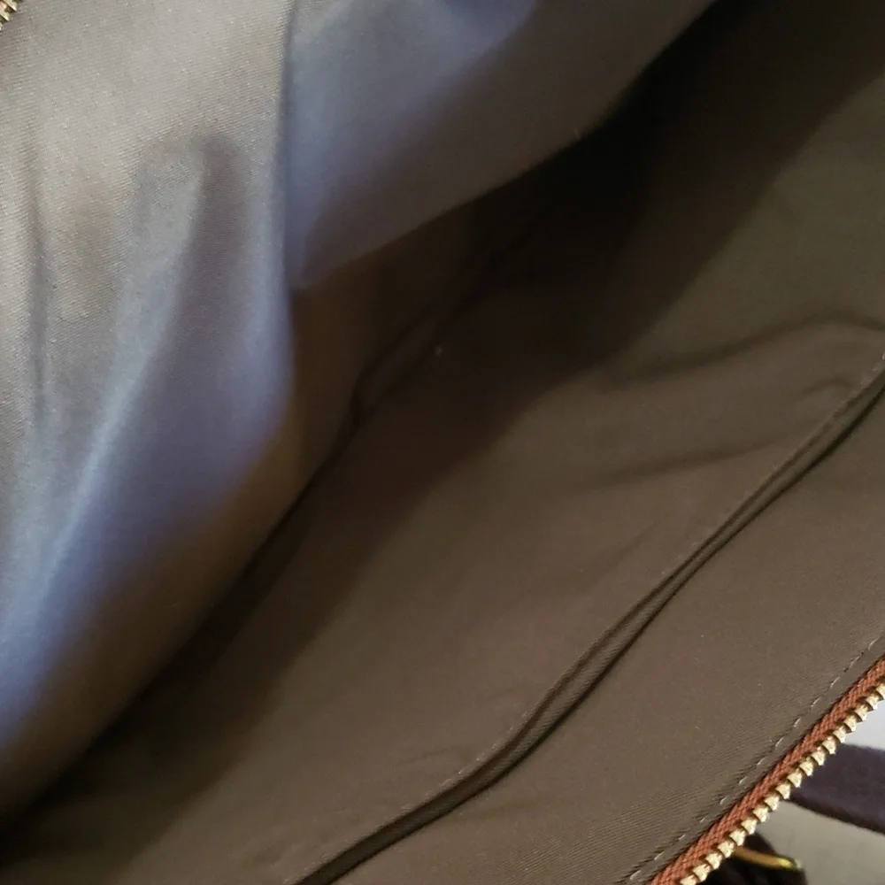 Fossil brown messenger office school bag